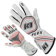 K1 RACEGEAR 23-FLX-W-S Glove Flex Small White SFI / FIA