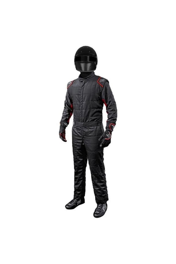 K1 RaceGear K1R20-OTL-NR-2XL SFI 3.2A-5 Outlaw Racing Suit, Black & Red - 2XL