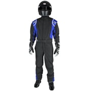 K1 RaceGear K1R20-PRY-NB-4XS Mens Precision II Suit, Black & Blue - 4XL - Small