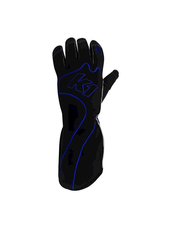 K1 Racegear Gloves Karting RS1 Youth X-Small Black/Blue