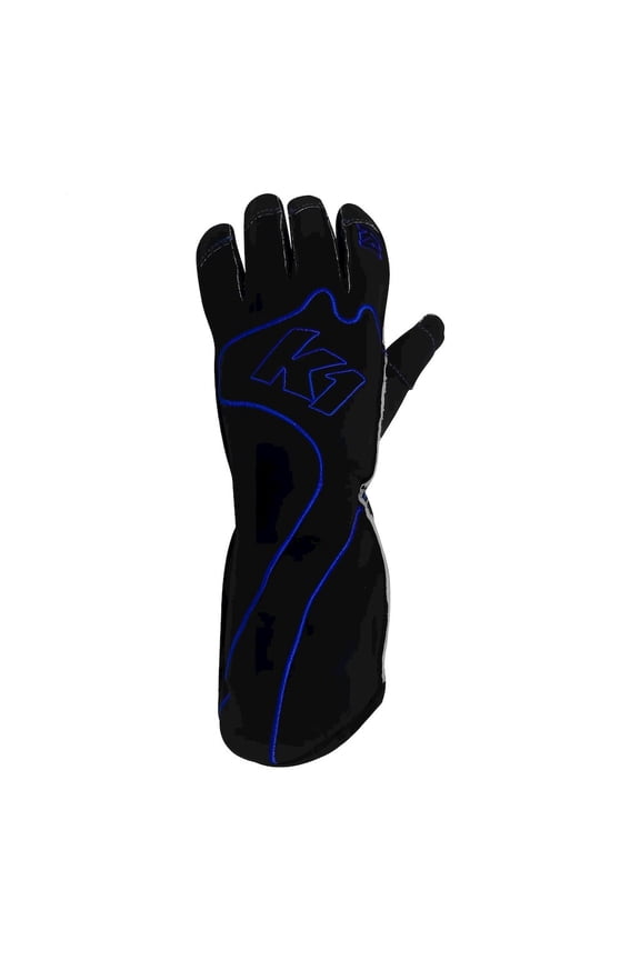 K1 Racegear Gloves Karting RS1 Youth X-Small Black/Blue