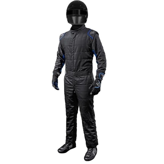 K1 Racegear SFI 3.2A-5 Outlaw Suit, Black & Blue - Medium & Large