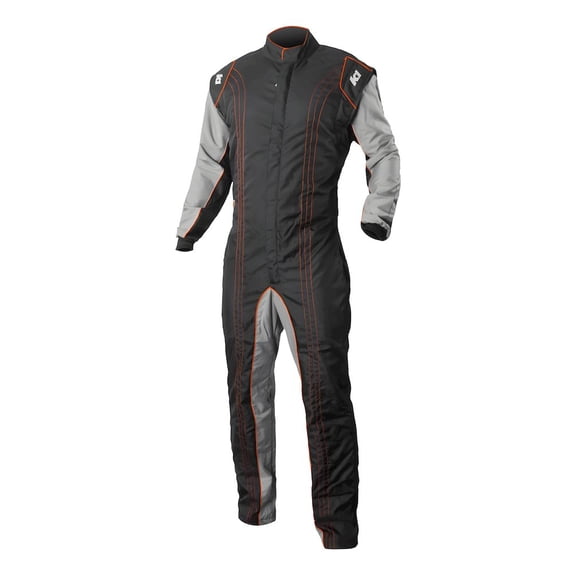 K1 Racegear Suit Karting GK2 Adult X-Large Black/Orange