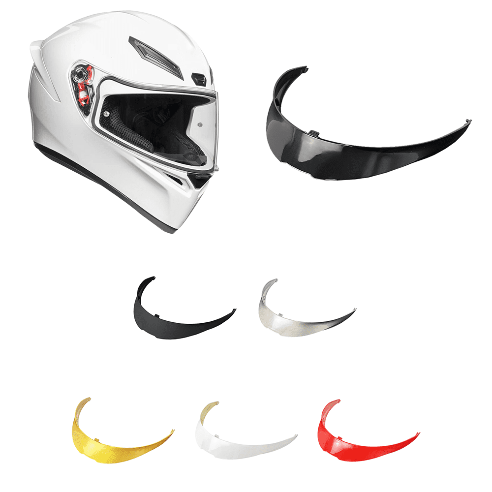 agv helmet spoiler kodaskin Motorcycle Rear Trim Case Visor Strips Racing Air Spoiler Cover Fit for Pista GPR GPRR Helmet Accessories (Purple) : Automotive Elevate your ride with the AGV K1 S Rear Spoiler in a sleek Grey Blipper finish Pista GP R & GP