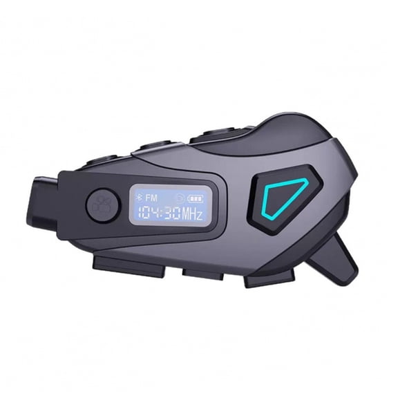 K10 Motorcycle Helmet Intercom Headset Bluetooth 5.4 FM Interphone IPx8 Waterproof Moto with DVR Video LCD Display
