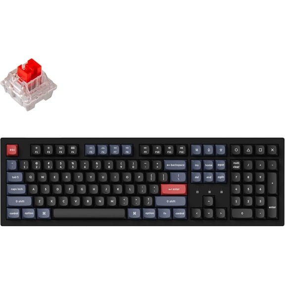 K10 Pro Wireless Custom Mechanical Keyboard, Full-Size QMK/VIA Programmable Bluetooth/Wired White Backlight with Hot-swappable K Pro Red Switch Compatible with Mac Windows Linux
