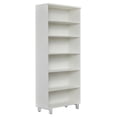 thumbnail image 1 of K101 Contemporary Bookcase with 6 Shelves in White, 1 of 4