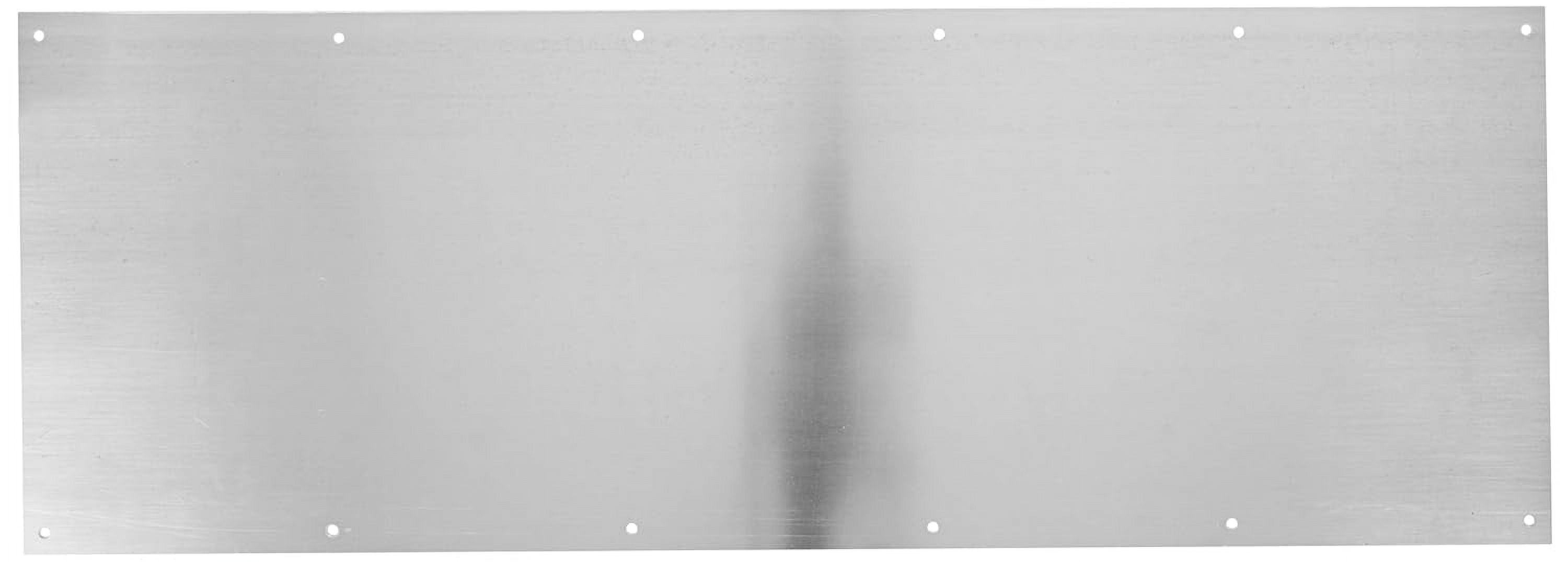 K1050 Rectangular Kick Plate, Aluminum with Clear Anodized Finish, 34