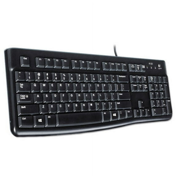 "K120 Ergonomic Desktop Wired Keyboard, Usb, Black | Bundle of 2 Each"