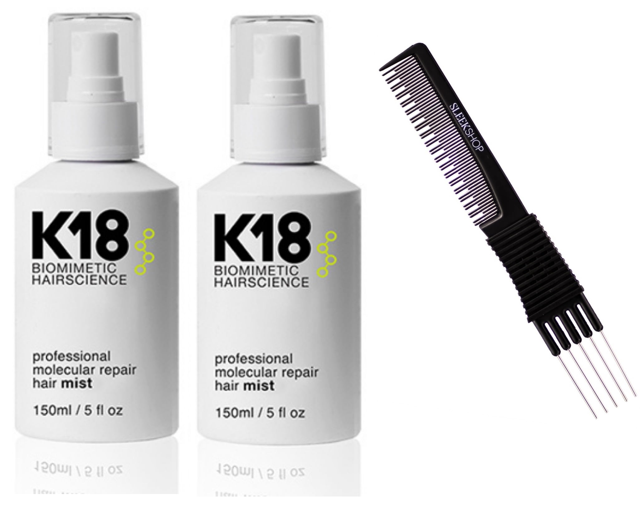 K18 Biometric Hairscience Professional Molecular Repair Hair Mist 5 oz Set of 2