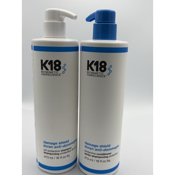 K18 Damage Shield pH Protective Shampoo and Conditioner 16 FL. OZ. Set