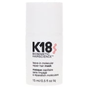 K18 Leave-In Molecular Hair Mask, Repairs Dry or Damaged Hair, 0.5 Fl Oz