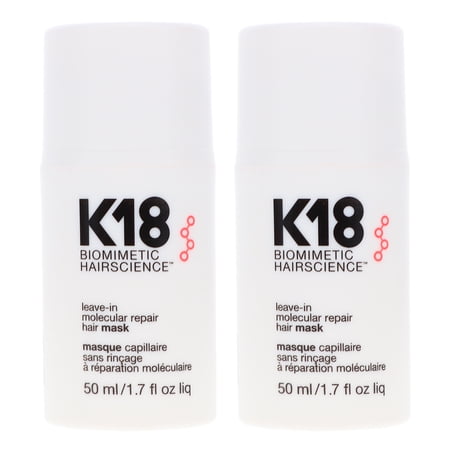 K18 Leave-In Molecular Repair Hair Mask 1.7 oz 2 Pack