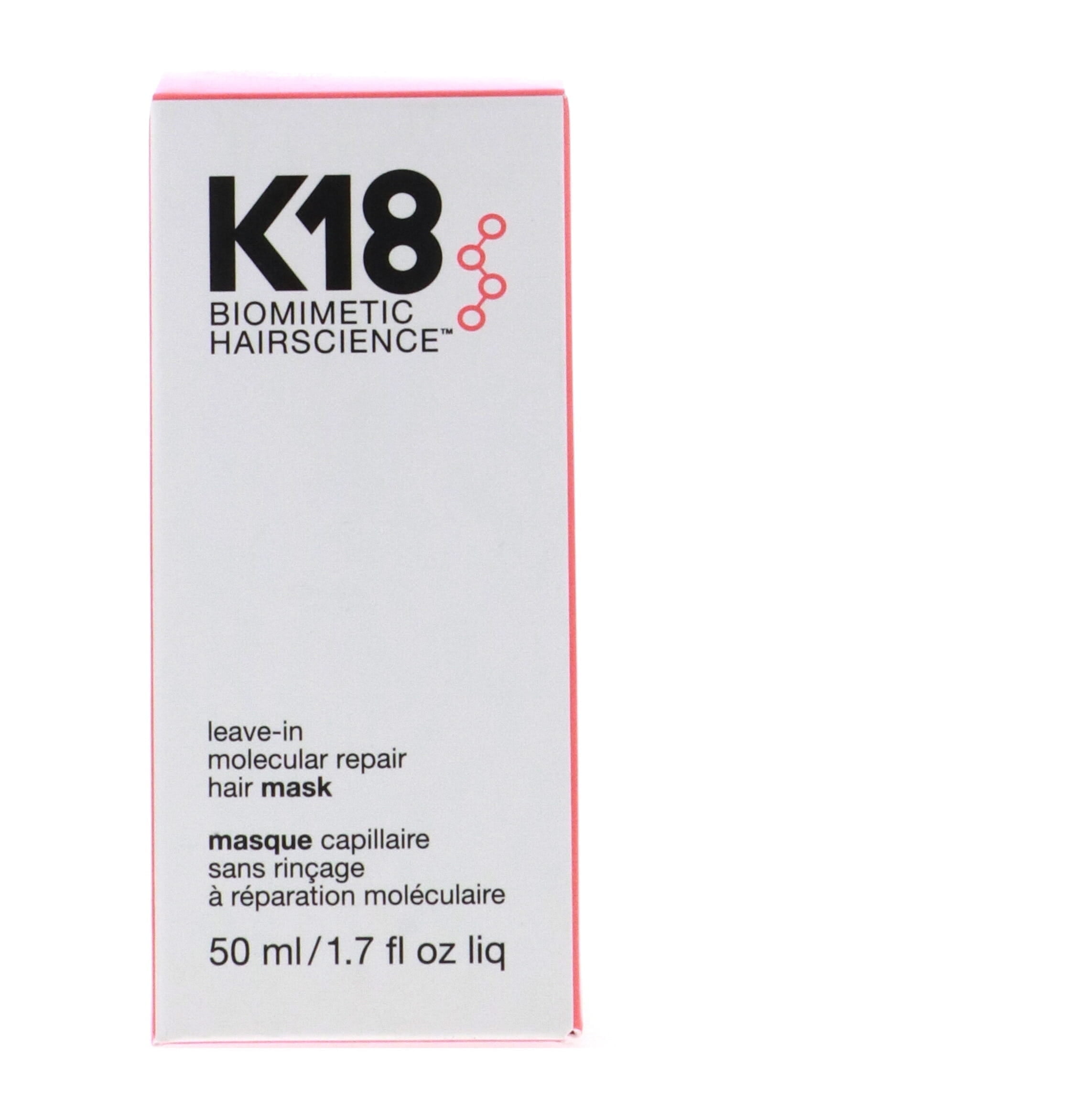 K18 Leave-In Molecular Repair Hair Mask, 15ml, Restores Elasticity