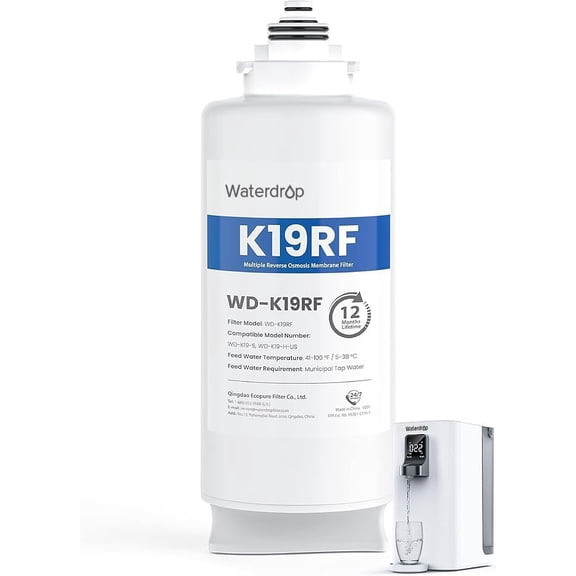 K19RF Filter, Replacement for K19-S and K19-H Countertop Reverse Osmosis System, 12-month Lifetime