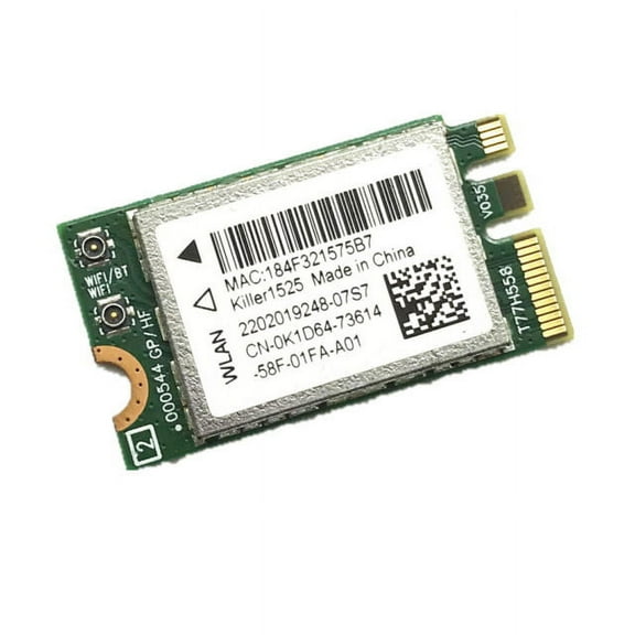 K1D64 Dell Killer 1525 N1525 Ngff WiFi BlueTooth 4.1 Wireless Card 0K1D64
