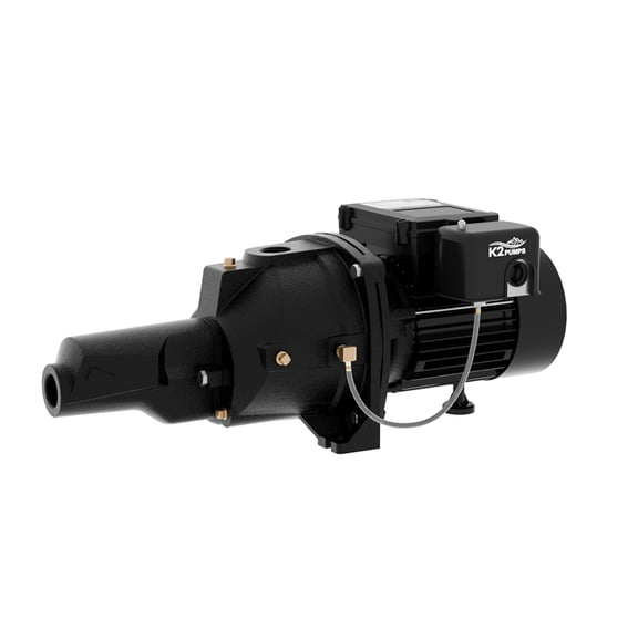 K2 1 HP Cast Iron Convertible Deep Well Jet Pump, 115/230V