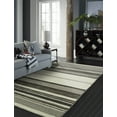 thumbnail image 1 of K2 Floor Style Andes Canyon Graphite Hand Made Cotton Chenille Area Rug, 1 of 5