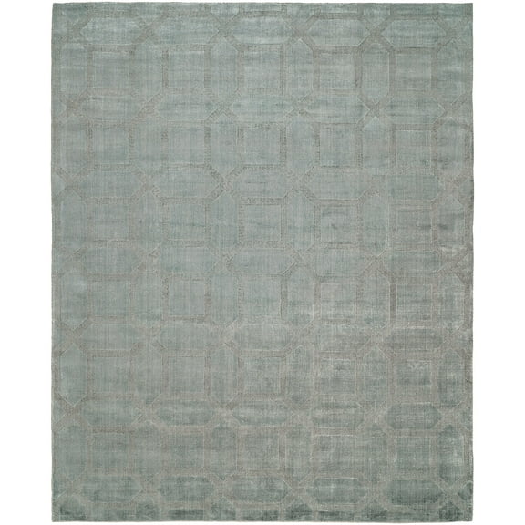 K2 Floor Style Avalon Crystal Blue Hand Made Wool & Silkette™ Area Rug