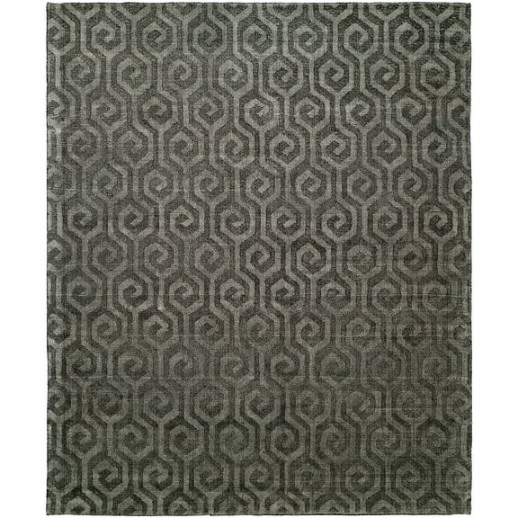 K2 Floor Style Avalon Pewter Hand Made Wool & Silkette™ Area Rug