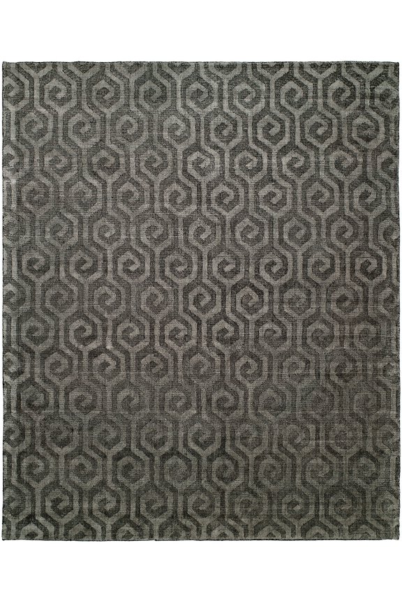 Avalon Pewter Hand Made Wool & Silkette™ Area Rug