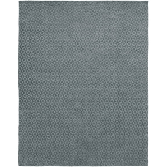 K2 Floor Style Avalon Pewter Hand Made Wool & Silkette™ Area Rug