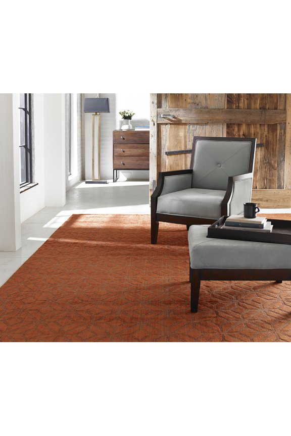 Avalon Spice Hand Made Wool & Silkette™ Area Rug
