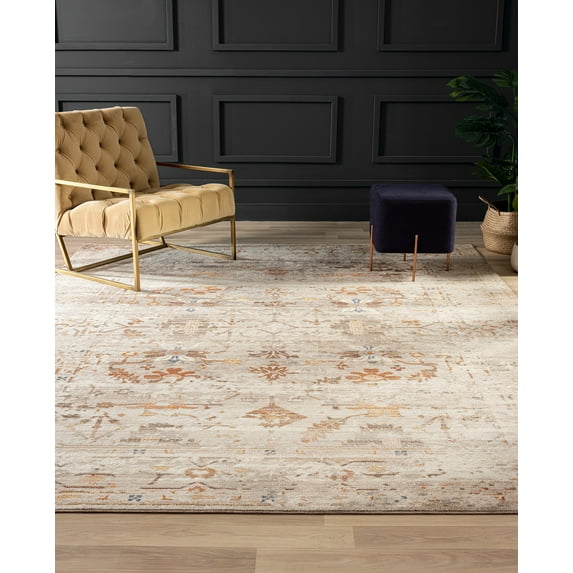 K2 Floor Style - CALABRIA Power Loom Desert Sands/Rust Rug