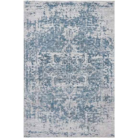 Kalaty Citadel Area Rug CD-869 Contemporary Design with Rectangle Blue, 7'6" x 9'6"