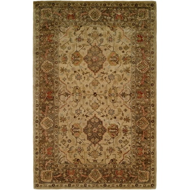 K2 Floor Style Empire Beige/Brown Hand-Tufted Wool Area Rug