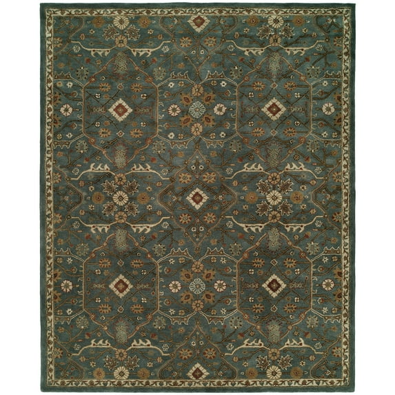 K2 Floor Style Empire Slate BlueHand-Tufted Wool Area Rug