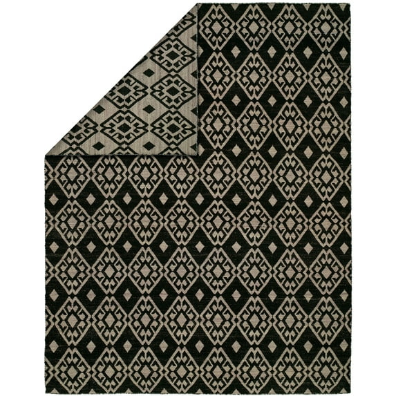 K2 Floor Style Endura Black - Lilac Hand Made Wool Area Rug