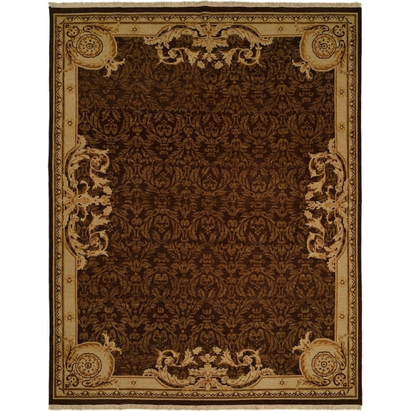K2 Floor Style Florence Brown Hand Made Wool Area Rug