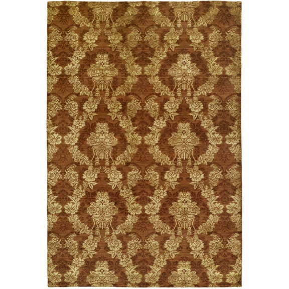 K2 Floor Style Gramercy Autumn Spice Hand Made Wool & Silkette? Area Rug