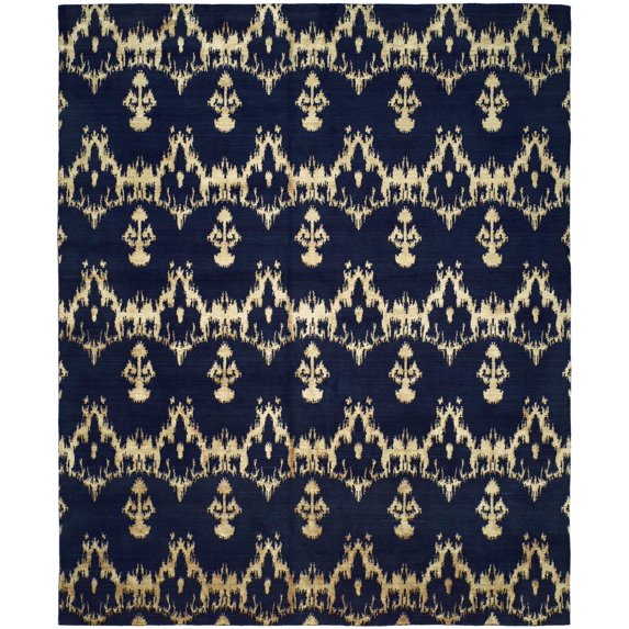 K2 Floor Style Gramercy Midnight Blue Hand Made Wool & Silkette™ Area Rug