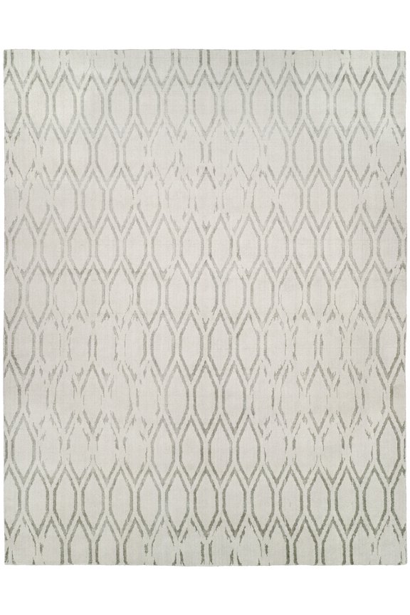 Gramercy Platinum Hand Made Wool & Silkette™ Area Rug