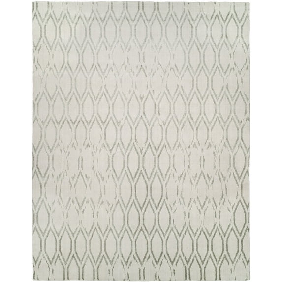 K2 Floor Style Gramercy Platinum Hand Made Wool & Silkette™ Area Rug