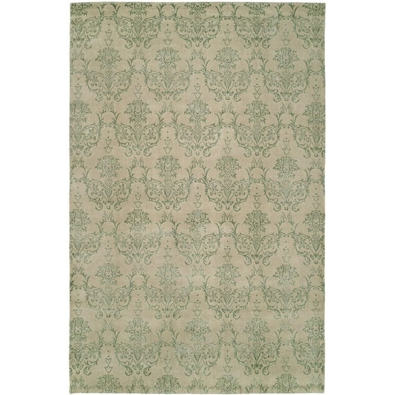 K2 Floor Style Gramercy Soft Beige Hand Made Wool & Silkette™ Area Rug