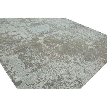 K2 Floor Style Jardin Sky Zinc Hand Made Cotton Chenille Area Rug