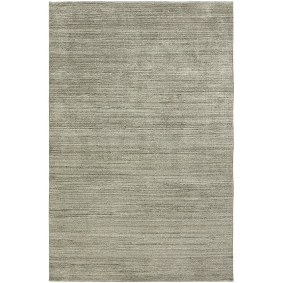 K2 Floor Style Meridian Grey Fog Hand Made Wool & Silkette™ Area Rug