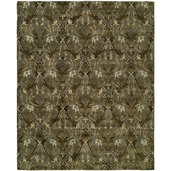 K2 Floor Style Newport Mansions Latte Hand-Tufted Wool Area Rug