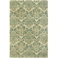 thumbnail image 1 of K2 Floor Style Seville Beige / Jade Hand-Tufted Wool & Silkette™ Area Rug, 1 of 2