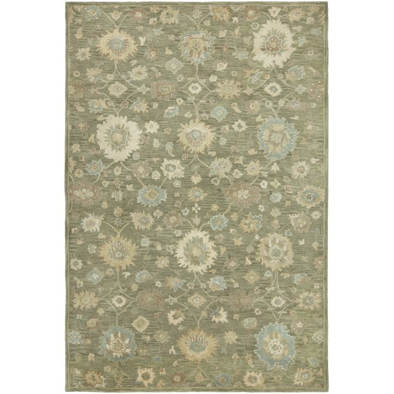 K2 Floor Style Seville Brown Hand-Tufted Wool & Silkette™ Area Rug