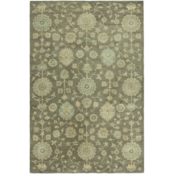 K2 Floor Style Seville Brown Hand-Tufted Wool & Silkette™ Area Rug