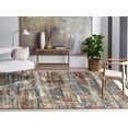 thumbnail image 1 of K2 Floor Style - THEORY Power Loom Ivory/Crimson Rug, 1 of 3