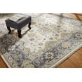 thumbnail image 1 of K2 Floor Style Umbria Ivory/Light Blue Hand Made Wool Area Rug, 1 of 5