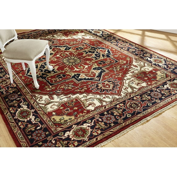 K2 Floor Style Umbria Rust/navy Hand Made Wool Area Rug