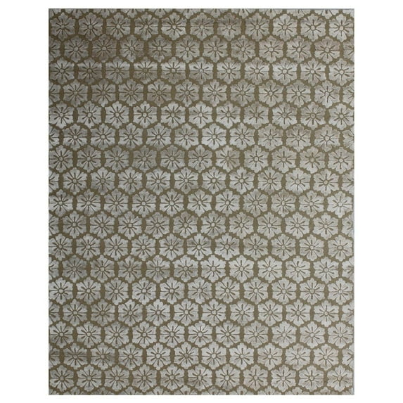 K2 Floor Style Valencia Gold Hand-Tufted Wool & Silkette™ Area Rug