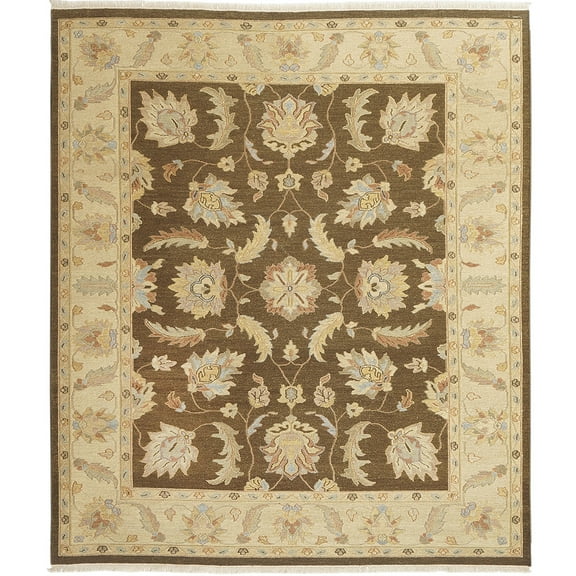 Kalaty Asara Area Rug SA5022 Traditional Oriental Contemporary Design with Rectangle Brown, 8' x 10'
