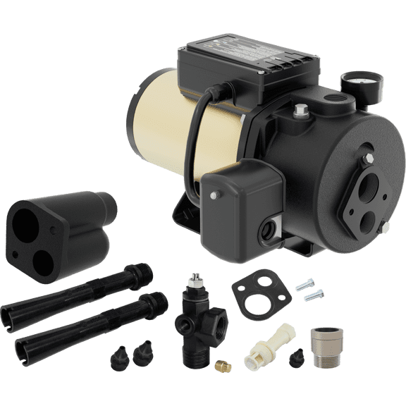 K2 IntelliJet 3/4 HP Heavy-Duty Cast Iron Convertible Deep Well Jet Pump